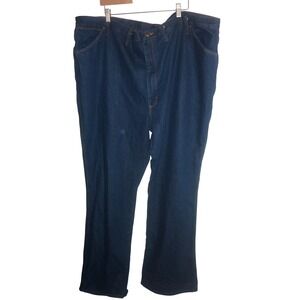 Red Kap Mens 50x37‎ Rigid Indigo Denim Work Jeans Relaxed Straight Leg Utility